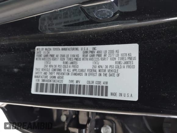 ✅ 2025 Mazda CX-50 S Premium • VIN: 7MMVABDM7SN334320 • Lot: 43597828. Listed on IAAI with 11,321 mi. Free auction sales archive from the USA and detailed vehicle history report at DreamBid. Image 9.