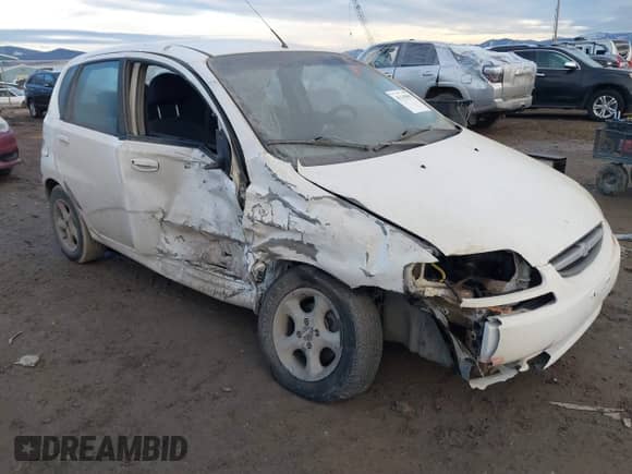 2008 Chevrolet Aveo LS with VIN KL1TD66618B260365, listed as a IAAI auction lot 41145093 with Not provided miles and . Bid and sale history available at DreamBid. Image 6.