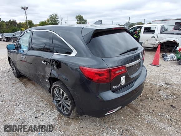 ✅ 2016 Acura MDX Technology • VIN: 5FRYD4H45GB027324 • Lot: 43505273. Listed on IAAI with 97,116 mi. Free auction sales archive from the USA and detailed vehicle history report at DreamBid. Image 3.