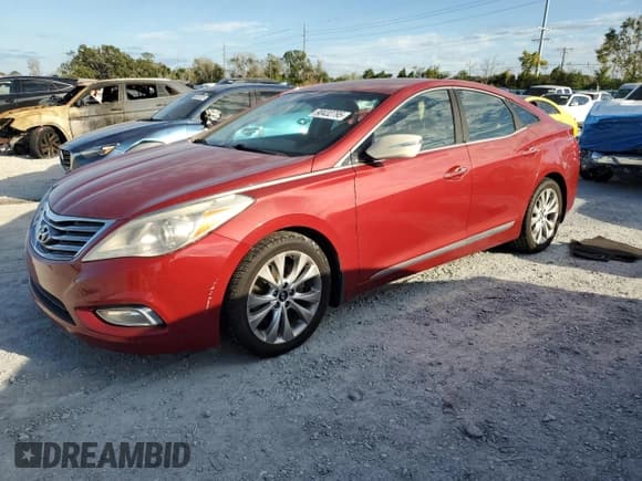 ✅ 2012 Hyundai Azera • VIN: KMHFG4JG5CA183172 • Лот: 90432795. Опубликован ранее на Copart с пробегом 82 676 миль. Бесплатный доступ к архиву аукционных продаж из США и подробный отчёт об истории автомобиля на DreamBid. Изображение 1.