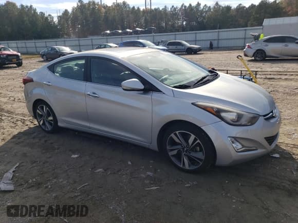 ✅ 2014 Hyundai Elantra SE • VIN: KMHDH4AE6EU070402 • Lot: 91430835. Listed on Copart with 93,738 mi. Free auction sales archive from the USA and detailed vehicle history report at DreamBid. Image 4.