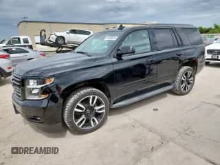 2018 Chevrolet Tahoe Premier with VIN 1GNSKCKJ7JR304490, listed as a Copart auction lot 63460675 with 109,551 mi miles and Salvage title. Bid and sale history available at DreamBid. Image 1.