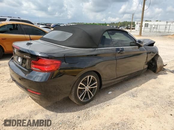 ✅ 2018 BMW 2 Series 230i • VIN: WBA2M7C54JVA97253 • Lot: 67069435. Listed on Copart with 65,826 mi. Free auction sales archive from the USA and detailed vehicle history report at DreamBid. Image 3.
