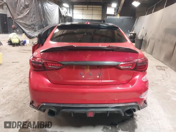✅ 2019 Infiniti Q50 Red Sport 400 • VIN: JN1FV7AR8KM830452 • Lot: 41161132. Listed on IAAI with 92,234 mi. Free auction sales archive from the USA and detailed vehicle history report at DreamBid. Image 16.