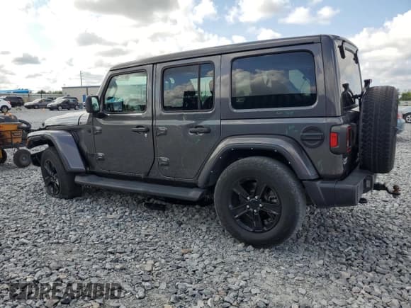 ✅ 2021 Jeep Wrangler Unlimited Sahara • VIN: 1C4HJXEG2MW729537 • Lot: 57131645. Listed on Copart with 49,179 mi. Free auction sales archive from the USA and detailed vehicle history report at DreamBid. Image 2.