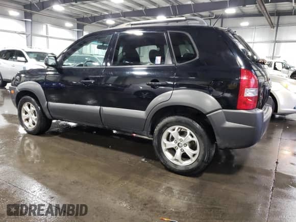 2009 Hyundai Tucson SE with VIN KM8JN12D79U114445, listed as a Copart auction lot 76508704 with 162,112 mi miles and Salvage title. Bid and sale history available at DreamBid. Image 2.