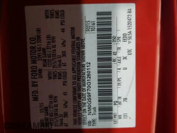 ✅ 2016 Ford Transit Connect XLT • VIN: NM0GS9F70G1260112 • Лот: 65219135. Опубликован ранее на Copart с пробегом 65 493 миль. Бесплатный доступ к архиву аукционных продаж из США и подробный отчёт об истории автомобиля на DreamBid. Изображение 13.