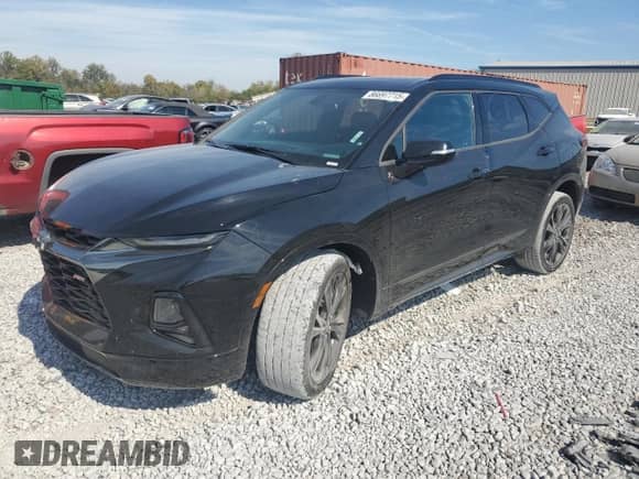 2020 Chevrolet Blazer RS z VIN 3GNKBERS1LS577676, wystawiony jako Copart lot #86697715 z przebiegiem 131 547 mil mil oraz Szkoda całkowita • Salvage title. Historia ofert i sprzedaży dostępna na DreamBid. Obrazek 1.