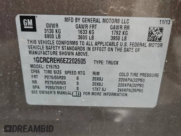 2014 Chevrolet Silverado 1500 LT z VIN 1GCRCREH6EZ202605, wystawiony jako Copart lot #71173055 z przebiegiem 150 202 mil mil oraz Szkoda całkowita • Salvage title. Historia ofert i sprzedaży dostępna na DreamBid. Obrazek 12.