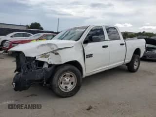 2019 Ram 1500 Tradesman z VIN 1C6RR7ST5KS680229, wystawiony jako Copart lot #63584965 z przebiegiem 73 836 mil mil oraz Czysty tytuł • Clean title. Historia ofert i sprzedaży dostępna na DreamBid. Obrazek 1.