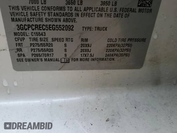 2014 Chevrolet Silverado 1500 LT с VIN 3GCPCREC5EG552092, выставлен на аукционе Copart как лот 45789615 с пробегом 164 018 миль миль и Списание • Salvage title. История ставок и продаж доступна на DreamBid. Изображение 12.