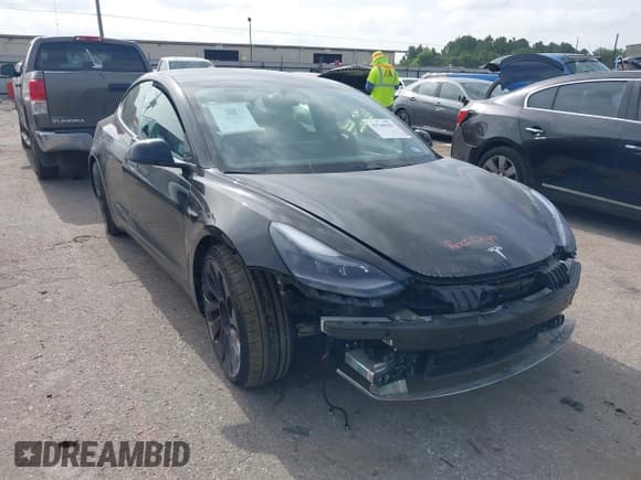 ✅ 2021 Tesla Model 3 Performance • VIN: 5YJ3E1EC9MF065041 • Лот: 42760913. Опубликован ранее на IAAI с пробегом 31 479 миль. Бесплатный доступ к архиву аукционных продаж из США и подробный отчёт об истории автомобиля на DreamBid. Изображение 1.