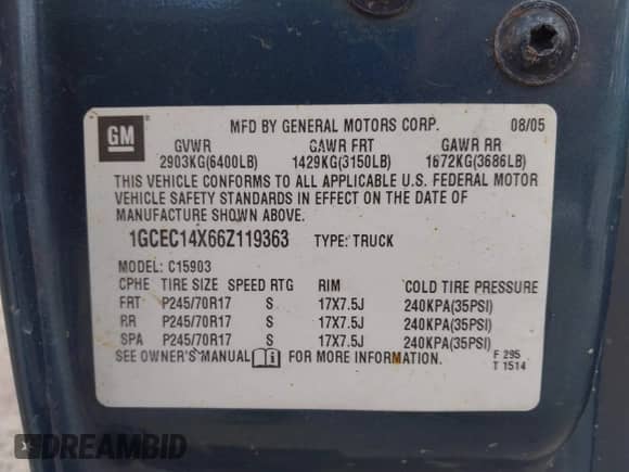 2006 Chevrolet Silverado 1500 Work Truck с VIN 1GCEC14X66Z119363, выставлен на аукционе IAAI как лот 42547440 с пробегом 145 043 миль миль и . История ставок и продаж доступна на DreamBid. Изображение 9.