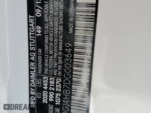 ✅ 2013 Mercedes-Benz C 250 • VIN: WDDGJ4HB7DG003649 • Lot: 46807585. Listed on Copart with 129,427 mi. Free auction sales archive from the USA and detailed vehicle history report at DreamBid. Image 12.