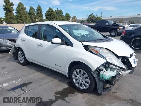 ✅ 2015 Nissan LEAF SL • VIN: 1N4AZ0CP9FC304850 • Lot: 40535477. Listed on IAAI with 15,919 mi. Free auction sales archive from the USA and detailed vehicle history report at DreamBid. Image 1.