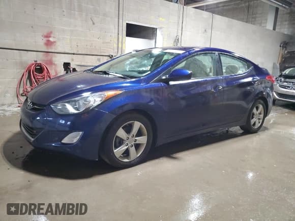 ✅ 2013 Hyundai Elantra GLS • VIN: 5NPDH4AE2DH312633 • Lot: 91694835. Listed on Copart with 76,984 mi. Free auction sales archive from the USA and detailed vehicle history report at DreamBid. Image 1.
