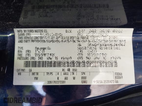 ✅ 2017 Ford Focus SEL • VIN: 1FADP3M24HL244082 • Lot: 43011538. Listed on IAAI with 127,137 mi. Free auction sales archive from the USA and detailed vehicle history report at DreamBid. Image 9.