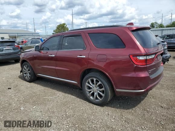 ✅ 2016 Dodge Durango Citadel Anodized Platinum • VIN: 1C4RDJEG2GC459238 • Lot: 70516885. Listed on Copart with 199,304 mi. Free auction sales archive from the USA and detailed vehicle history report at DreamBid. Image 2.