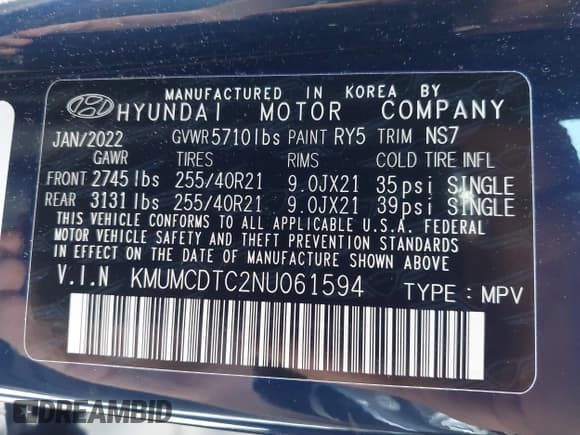 ✅ 2022 Genesis GV70 Sport • VIN: KMUMCDTC2NU061594 • Lot: 42244003. Wystawiony na IAAI z przebiegiem 6 530 mil. Bezpłatny archiwum sprzedaży aukcyjnych z USA i szczegółowy raport historii pojazdu na DreamBid. Zdjęcie 9.