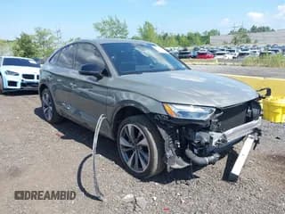 ✅ 2023 Audi SQ5 Sportback Premium Plus • VIN: WA124AFY2P2176363 • Lot: 42664891. Listed on IAAI with 12,918 mi. Free auction sales archive from the USA and detailed vehicle history report at DreamBid. Image 1.