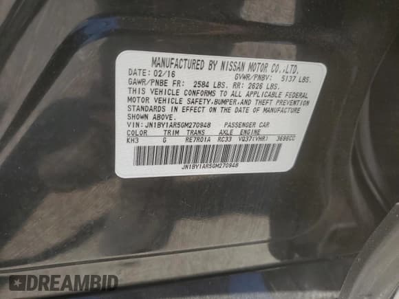 ✅ 2016 Infiniti Q70 • VIN: JN1BY1AR5GM270948 • Лот: 70103965. Опубликован ранее на Copart с пробегом 67 608 миль. Бесплатный доступ к архиву аукционных продаж из США и подробный отчёт об истории автомобиля на DreamBid. Изображение 13.