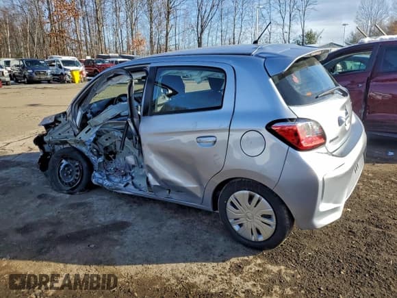 ✅ 2024 Mitsubishi Mirage ES • VIN: ML32AUHJ1RH016865 • Lot: 95528815. Listed on Copart with 22,213 mi. Free auction sales archive from the USA and detailed vehicle history report at DreamBid. Image 2.