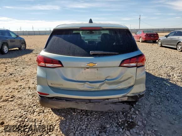 2022 Chevrolet Equinox LT with VIN 2GNAXJEV8N6108589, listed as a Copart auction lot 81682805 with 97,945 mi miles and Salvage title. Bid and sale history available at DreamBid. Image 6.