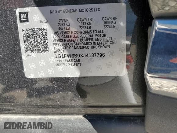 ✅ 2018 Chevrolet Bolt EV LT • VIN: 1G1FW6S0XJ4137796 • Lot: 80563314. Wystawiony na Copart z przebiegiem 31 551 mil. Bezpłatny archiwum sprzedaży aukcyjnych z USA i szczegółowy raport historii pojazdu na DreamBid. Zdjęcie 15.