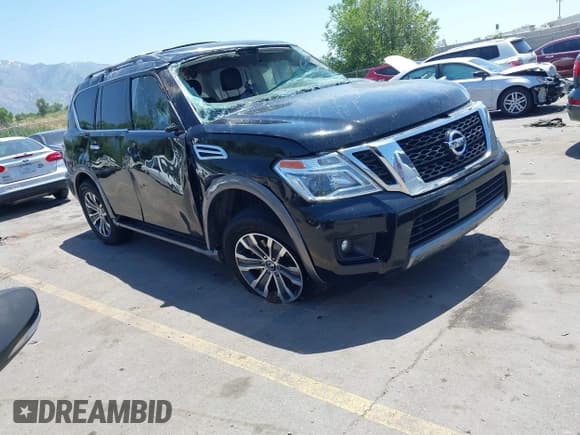 ✅ 2019 Nissan Armada SL • VIN: JN8AY2ND0K9091049 • Лот: 42356246. Опубликован ранее на IAAI с пробегом Не указан. Бесплатный доступ к архиву аукционных продаж из США и подробный отчёт об истории автомобиля на DreamBid. Изображение 1.