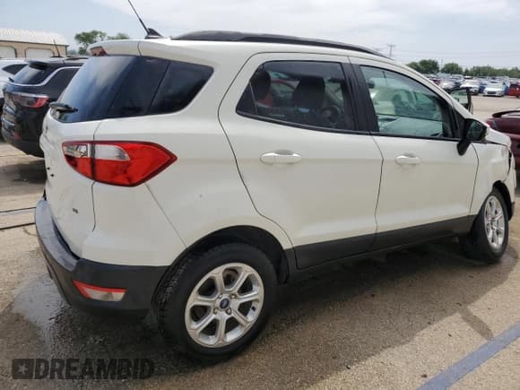 ✅ 2021 Ford EcoSport SE • VIN: MAJ3S2GE2MC408532 • Lot: 56988395. Listed on Copart with 48,869 mi. Free auction sales archive from the USA and detailed vehicle history report at DreamBid. Image 3.