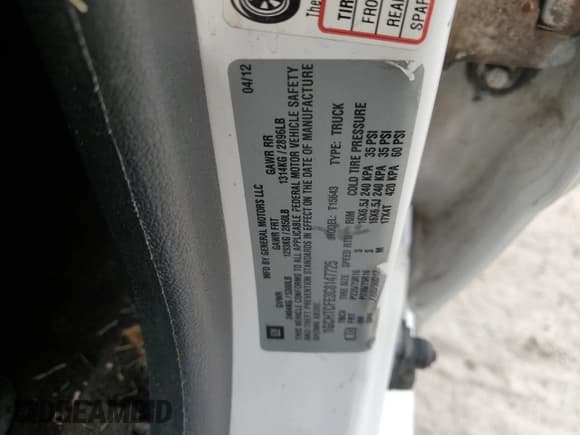 ✅ 2012 Chevrolet Colorado 1LT • VIN: 1GCHTCFE3C8147725 • Лот: 75493414. Опубликован ранее на Copart с пробегом Не указан. Бесплатный доступ к архиву аукционных продаж из США и подробный отчёт об истории автомобиля на DreamBid. Изображение 13.