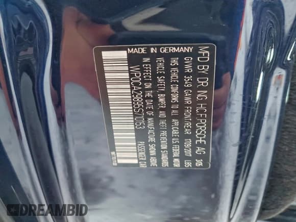 ✅ 2005 Porsche Boxster • VIN: WP0CA29895S710153 • Lot: 96147915. Listed on Copart with 107,607 mi. Free auction sales archive from the USA and detailed vehicle history report at DreamBid. Image 12.