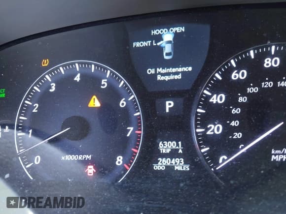 ✅ 2007 Lexus LS 460 • VIN: JTHBL46F075010610 • Lot: 42927721. Listed on IAAI with 260,493 mi. Free auction sales archive from the USA and detailed vehicle history report at DreamBid. Image 7.