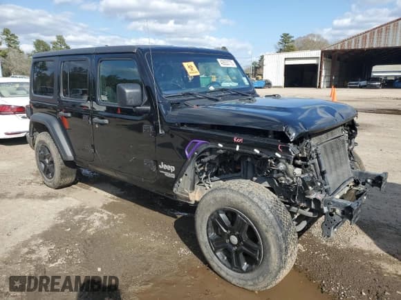 ✅ 2021 Jeep Wrangler Unlimited Sport S • VIN: 1C4HJXDN7MW592904 • Lot: 42833775. Listed on Copart with Not provided. Free auction sales archive from the USA and detailed vehicle history report at DreamBid. Image 4.