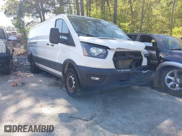 ✅ 2021 Ford Transit Cargo • VIN: 1FTBR1Y88MKA76509 • Lot: 42005100. Listed on IAAI with 34,029 mi. Free auction sales archive from the USA and detailed vehicle history report at DreamBid. Image 1.