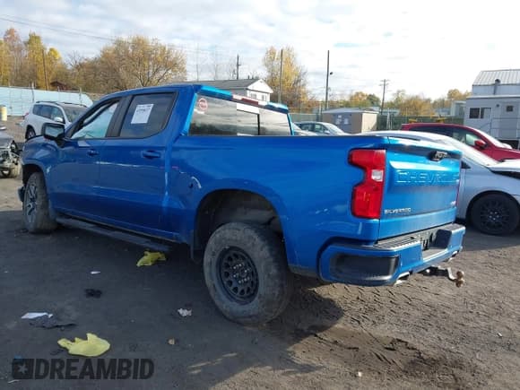 ✅ 2022 Chevrolet Silverado 1500 RST • VIN: 1GCUDEED5NZ550828 • Lot: 43555637. Listed on IAAI with 38,677 mi. Free auction sales archive from the USA and detailed vehicle history report at DreamBid. Image 3.