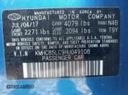 ✅ 2017 Hyundai Ioniq Limited • VIN: KMHC85LC9HU049108 • Lot: 42120890. Wystawiony na IAAI z przebiegiem 62 155 mil. Bezpłatny archiwum sprzedaży aukcyjnych z USA i szczegółowy raport historii pojazdu na DreamBid. Zdjęcie 9.