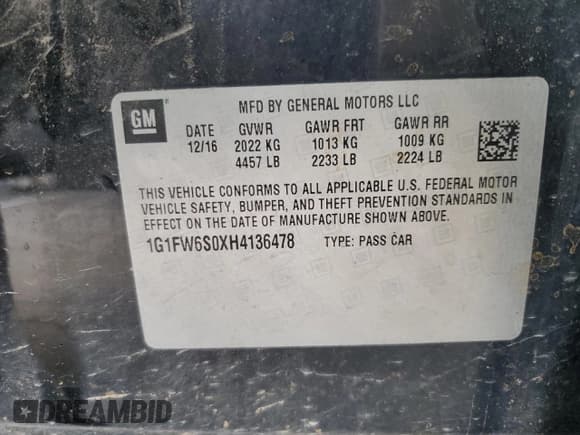 ✅ 2017 Chevrolet Bolt EV LT • VIN: 1G1FW6S0XH4136478 • Lot: 62984154. Wystawiony na Copart z przebiegiem 119 297 mil. Bezpłatny archiwum sprzedaży aukcyjnych z USA i szczegółowy raport historii pojazdu na DreamBid. Zdjęcie 13.