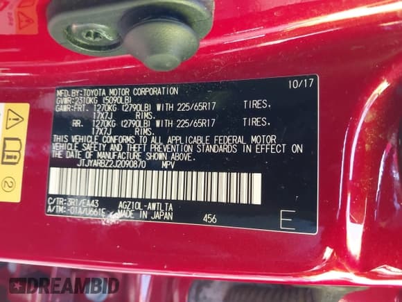 ✅ 2018 Lexus NX 300 • VIN: JTJYARBZ2J2090870 • Lot: 42544623. Wystawiony na IAAI z przebiegiem 68 576 mil. Bezpłatny archiwum sprzedaży aukcyjnych z USA i szczegółowy raport historii pojazdu na DreamBid. Zdjęcie 9.