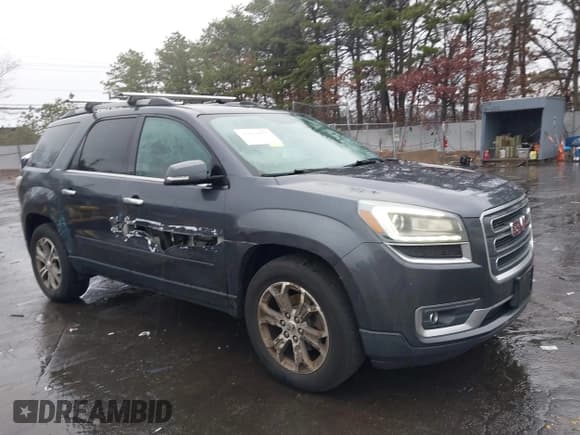 ✅ 2014 GMC Acadia SLT • VIN: 1GKKVRKD2EJ230031 • Lot: 43829855. Wystawiony na IAAI z przebiegiem 171 780 mil. Bezpłatny archiwum sprzedaży aukcyjnych z USA i szczegółowy raport historii pojazdu na DreamBid. Zdjęcie 1.