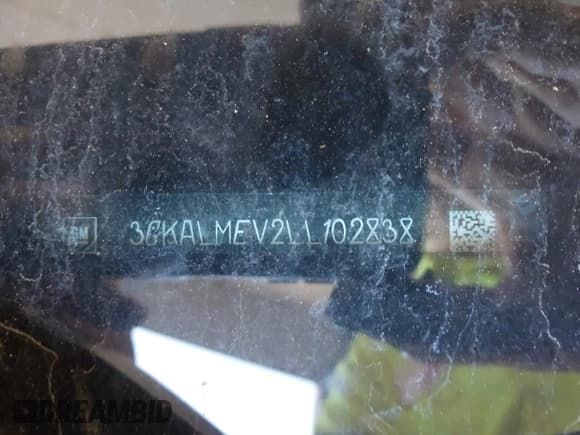 ✅ 2020 GMC Terrain SLE • VIN: 3GKALMEV2LL102838 • Lot: 42858293. Listed on IAAI with 90,552 mi. Free auction sales archive from the USA and detailed vehicle history report at DreamBid. Image 9.