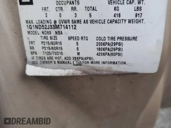 2003 Chevrolet Malibu с VIN 1G1ND52J33M714112, выставлен на аукционе Copart как лот 79636324 с пробегом 142 615 миль миль и Чистый • Clean title. История ставок и продаж доступна на DreamBid. Изображение 12.