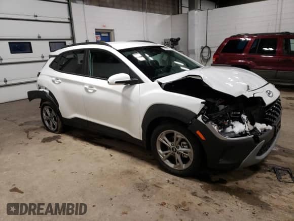 2022 Hyundai Kona SEL with VIN KM8K62AB4NU921748, listed as a Copart auction lot 72295932 with 3,046 mi miles and . Bid and sale history available at DreamBid. Image 4.