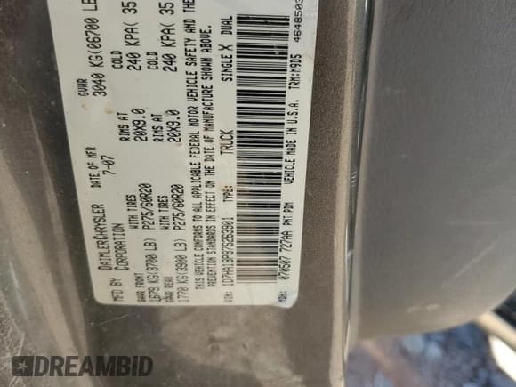 ✅ 2007 Dodge 1500 SLT • VIN: 1D7HA18P87S263901 • Лот: 71049824. Опубликован ранее на Copart с пробегом Не указан. Бесплатный доступ к архиву аукционных продаж из США и подробный отчёт об истории автомобиля на DreamBid. Изображение 12.