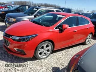 2018 Chevrolet Cruze Premier z VIN 3G1BF6SM7JS651753, wystawiony jako Copart lot #73648204 z przebiegiem 98 446 mil mil oraz Szkoda całkowita • Salvage title. Historia ofert i sprzedaży dostępna na DreamBid. Obrazek 1.