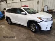 ✅ 2018 Toyota Highlander XLE • VIN: 5TDJZRFH6JS875402 • Lot: 82706905. Listed on Copart with 120,484 mi. Free auction sales archive from the USA and detailed vehicle history report at DreamBid. Image 4.