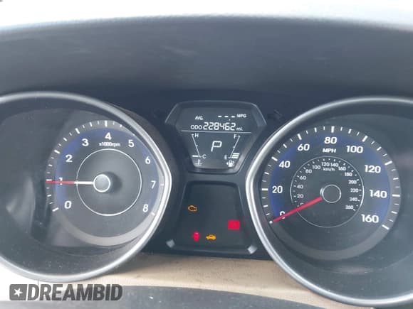 ✅ 2012 Hyundai Elantra Limited • VIN: 5NPDH4AE6CH113065 • Lot: 43195347. Listed on IAAI with 228,462 mi. Free auction sales archive from the USA and detailed vehicle history report at DreamBid. Image 7.