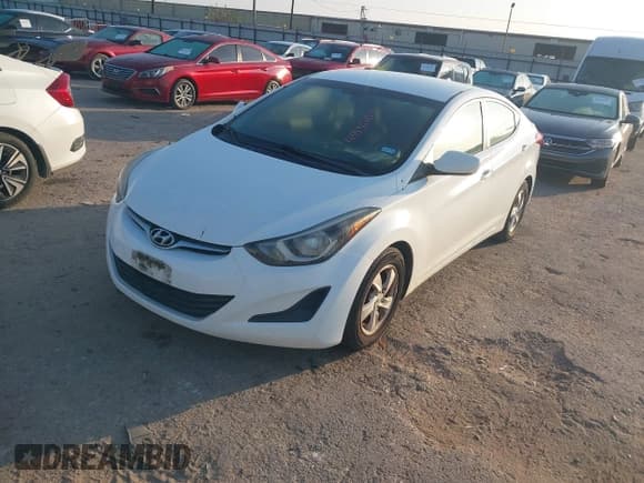 ✅ 2014 Hyundai Elantra SE • VIN: 5NPDH4AE6EH480714 • Lot: 43536107. Listed on IAAI with 130,887 mi. Free auction sales archive from the USA and detailed vehicle history report at DreamBid. Image 2.