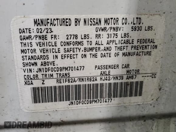 ✅ 2023 Nissan ARIYA Platinum+ • VIN: JN1DF0CD9PM701477 • Lot: 52957475. Wystawiony na Copart z przebiegiem 15 185 mil. Bezpłatny archiwum sprzedaży aukcyjnych z USA i szczegółowy raport historii pojazdu na DreamBid. Zdjęcie 14.