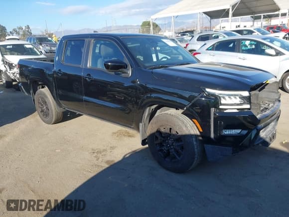 ✅ 2023 Nissan Frontier Pro-X • VIN: 1N6ED1EJ9PN608479 • Lot: 43426950. Listed on IAAI with 56,771 mi. Free auction sales archive from the USA and detailed vehicle history report at DreamBid. Image 1.